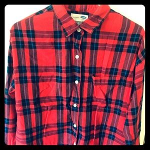 Old Navy Boyfriend Button Down Shirt